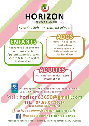 Association  HORIZON  SALERNES - Association HORIZON